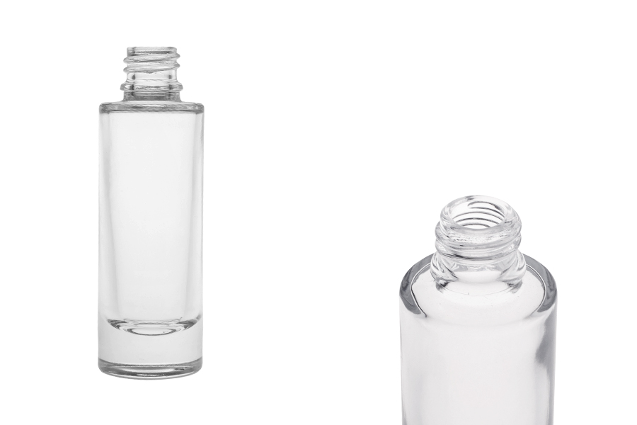 Прозрачна стъклена бутилка с гърловина 18/415 Прозрачна стъклена бутилка с гърловина 18/415-изображение_продукт