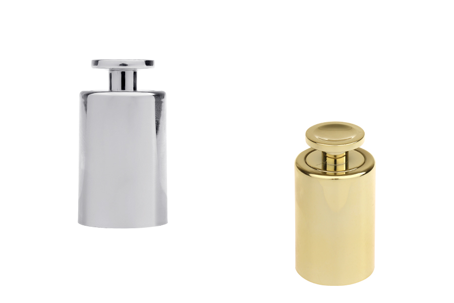 Луксозна капачка за капкомери в златист или сребрист цвят с копче-изображение_продукт