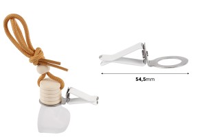 Метална щипка за бутилка за ароматизатори за кола-изображение_размери