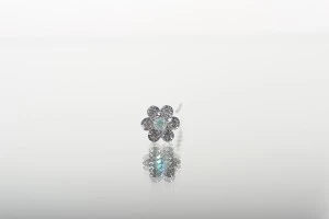 Декоративна метална брошка Маргарита с  ширина 11 mm - 20 броя.-3