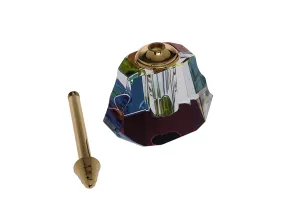 Кристална бутилка от 10 ml с кристална капачка и игла-2
