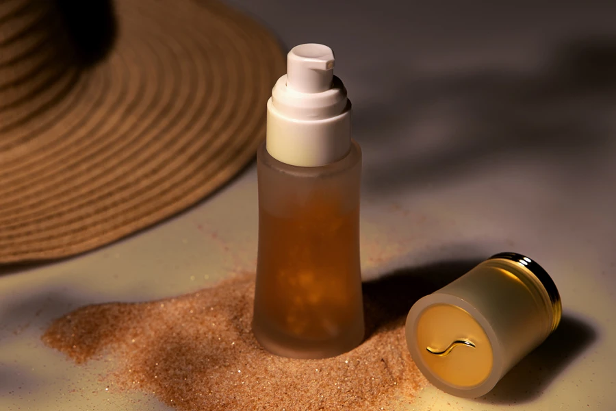 Стъклена Матова бутилка  50 ml за крем с капачка и спрей-изображение_група