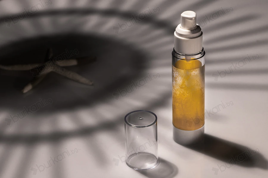 Прозрачна пластмасова бутилка Airless за крем  50 ml-изображение_група