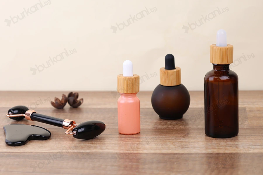 Пластмасов ринг с дървено покритие за 5 до 100 ml капкомери-изображение_група