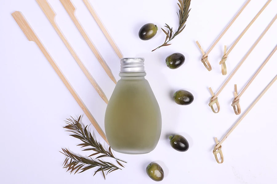 Стъклена матова бутилка 100 мл с алуминиева капачка - 6 бр.-изображение_група