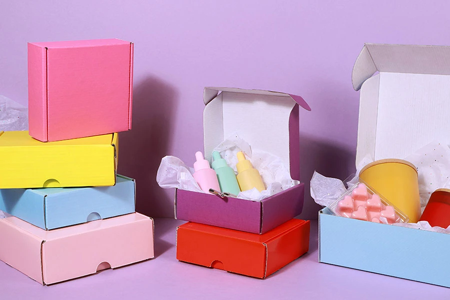 Цветна опаковъчна кутия от крафт хартия 170х130х60 мм - 20 бр Цветна опаковъчна кутия от крафт хартия 170х130х60 мм - 20 бр-изображение_група