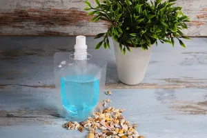 Прозрачна торбичка тип ДОЙ ПАК 100 ml  с бяла капачка - 50 бр-изображение_група