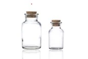 Стъклена бутилка с коркова тапа 150 ml Стъклена бутилка с коркова тапа 150 ml