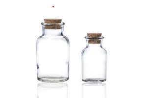 Стъклена бутилка с коркова тапа 150 ml-3