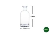 Стъклена квадратна бутилка 100 ml Стъклена квадратна бутилка 100 ml