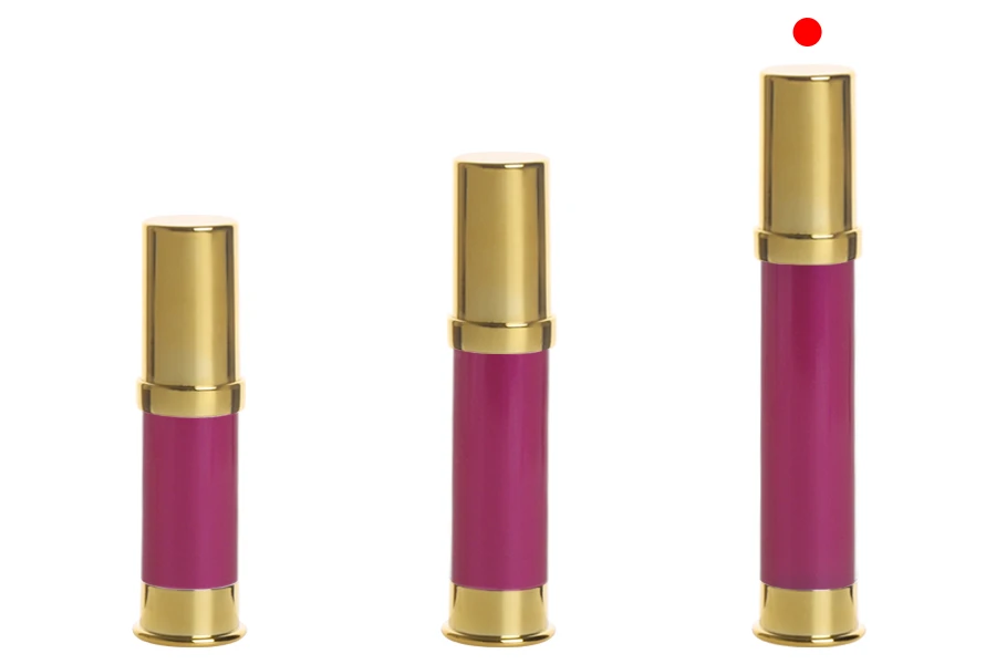 Пластмасова акрилна бутилка 15 мл за крем Airless - 12 бр.-изображение_група