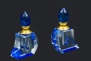 Кристална бутилка 5 ml с кристален капак и игла в 3 цвята-3