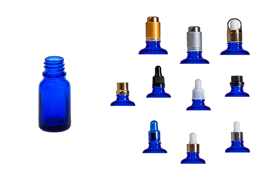 Стъклена синя бутилка з аетерични масла 10 мл с гърловина PP18 Стъклена синя бутилка з аетерични масла 10 мл с гърловина PP18-изображение_група