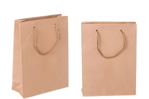 Хартиена крафт подаръчна торбичка с размери 150x60x200 mm-1