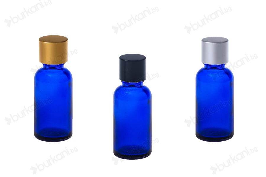 Алуминиеви  UV сребристи, златисти и черни  ΜΑΤ капачки с PP18mm с вътрешен разделител-изображение_група