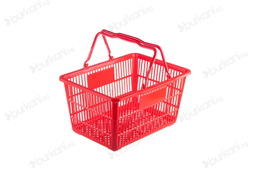 Пластмасова червена кошница  45x32x23 cm-изображение_продукт