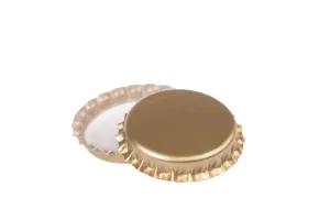 Златисти капачки за бирени бутилки 29mm - опаковка 200 бр.-3