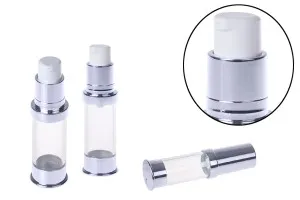 Златиста или сребриста бутилка за крем 5 мл Airless-2