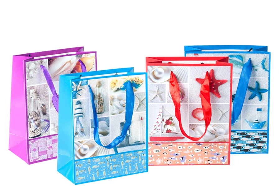 Подаръчни чанти със сатенени дръжки с размер 170x85x210 mm-изображение_продукт