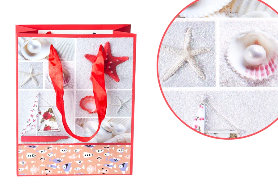 Подаръчни чанти със сатенени дръжки с размер 170x85x210 mm-изображение_група