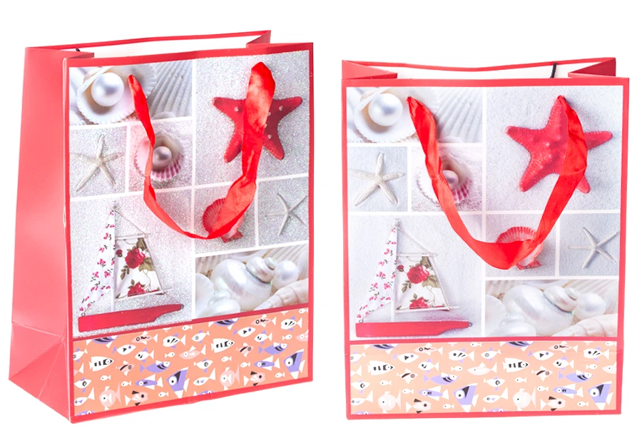 Подаръчна чанта със  сатенена дръжка с размери 210x100x260 мм-изображение_група