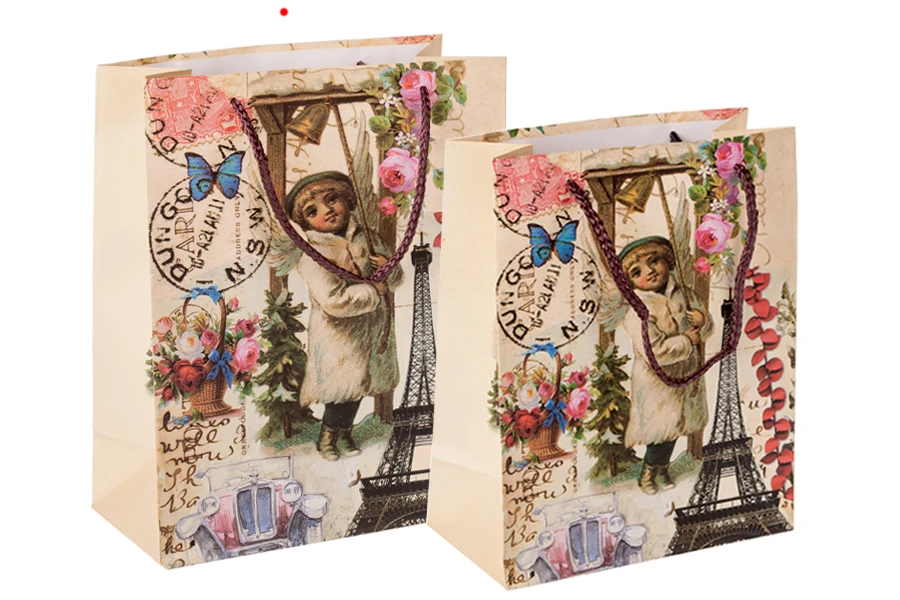 Подаръчна торбичка Айфел  с размери  210x100x260 mm-