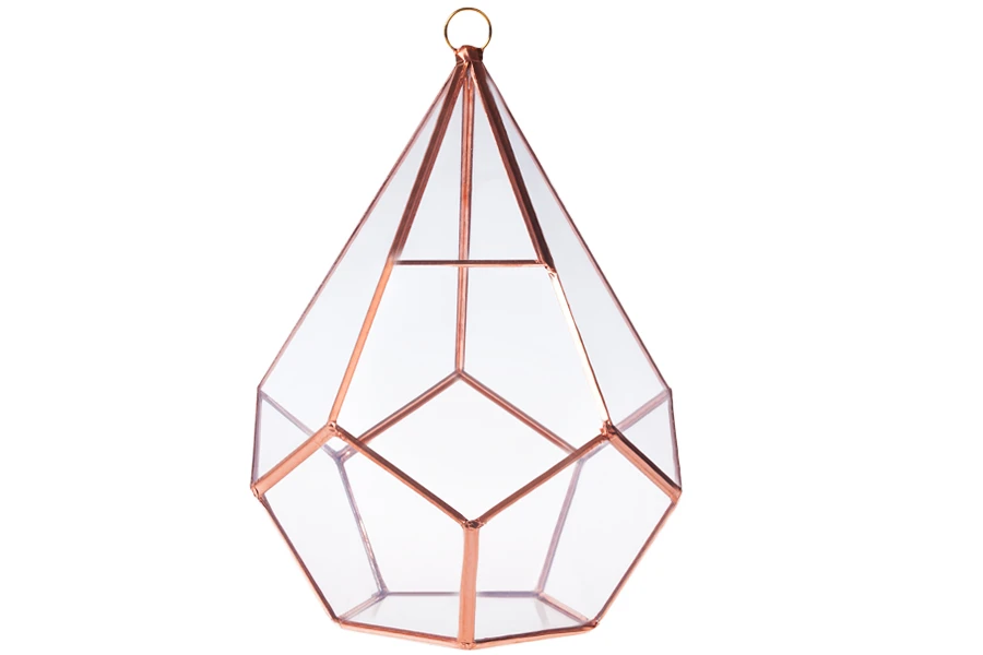 Стъклен свещник метална висулка-изображение_група