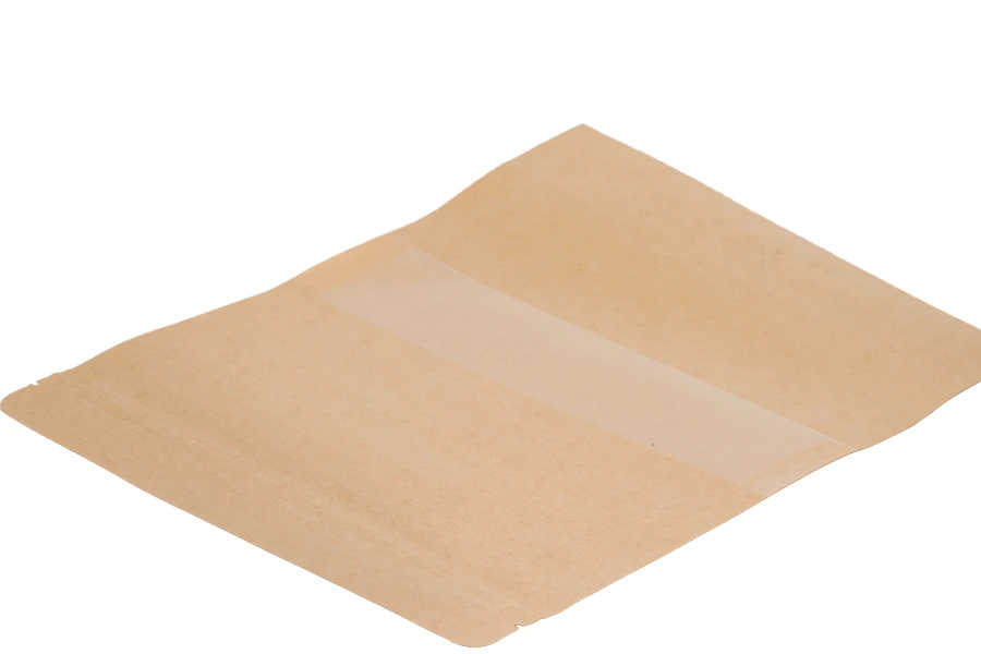 Крафт опаковка DOY PACK с размери  200x50x300 mm - 100 τμχ