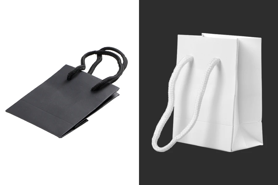 Хартиена подаръчна торбичка с размери  80х50х110 с шнур - 20 бр-