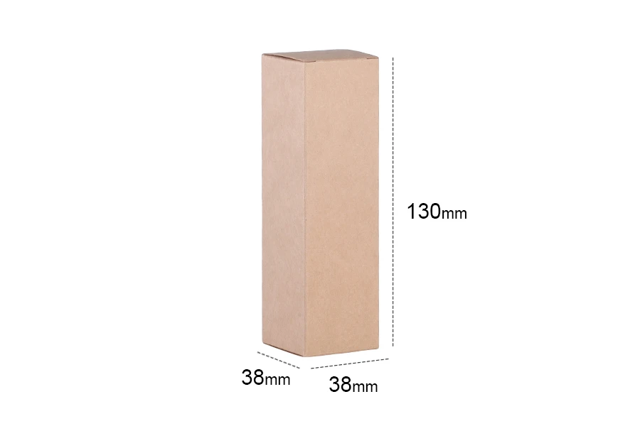 Крафт хартиена кутия с размери 38x38x130 - 20 бр. Крафт хартиена кутия с размери 38x38x130 - 20 бр.