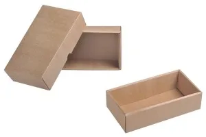 Крафт кутия за съхранение без прозорец, с размери 240x130x60mm-5