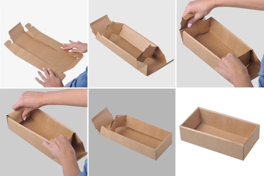 Крафт кутия за съхранение без прозорец, с размери 240x130x60mm Крафт кутия за съхранение без прозорец, с размери 240x130x60mm-изображение_група