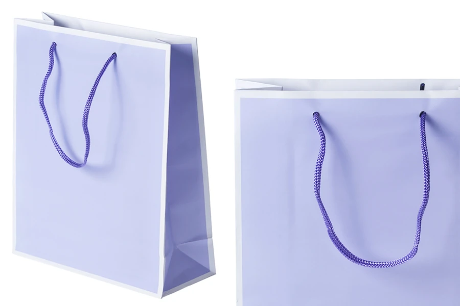 Хартиена подаръчна торбичка в 2 цвята с размери  200x80x240-