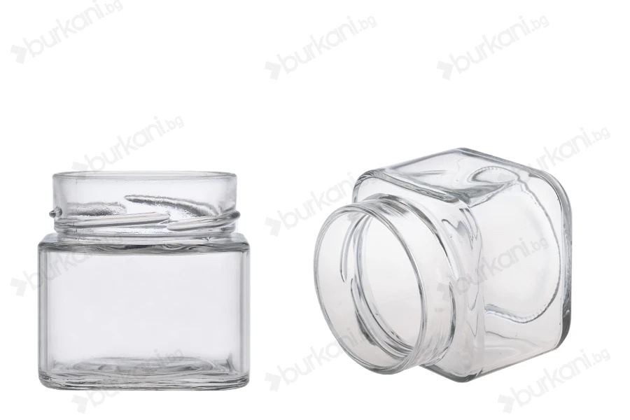 Квадратен буркан  212 ml T.O 70 Deep-изображение_размери