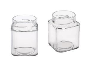 Квадратен буркан за мед 314 ml T.O 70 Deep-1