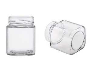 Квадратен буркан за мед 314 ml T.O 70 Deep-2