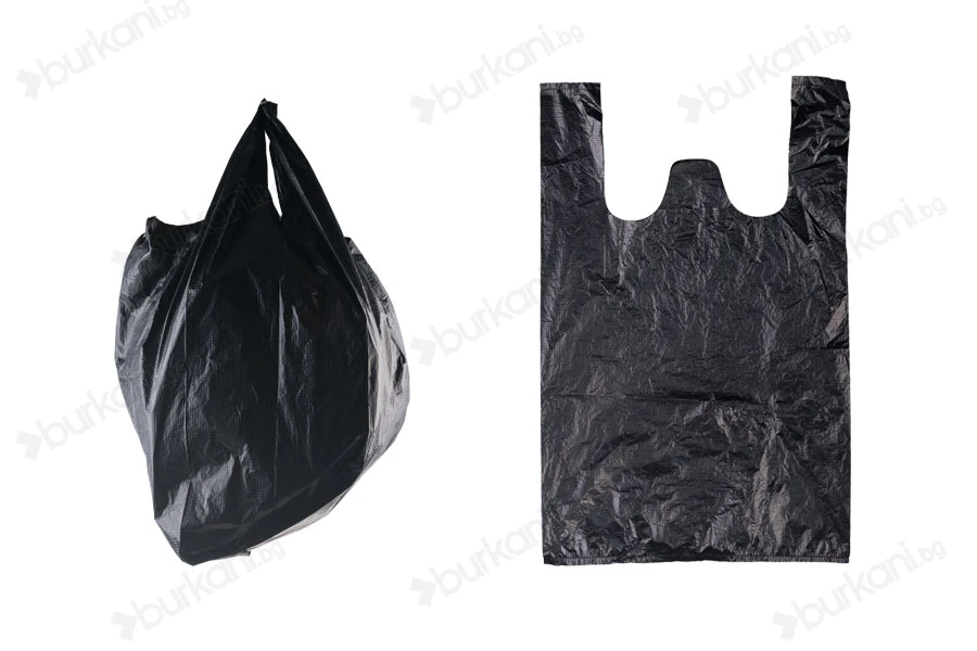 Пластмасови черни торбички с размери  32x50 cm-изображение_продукт