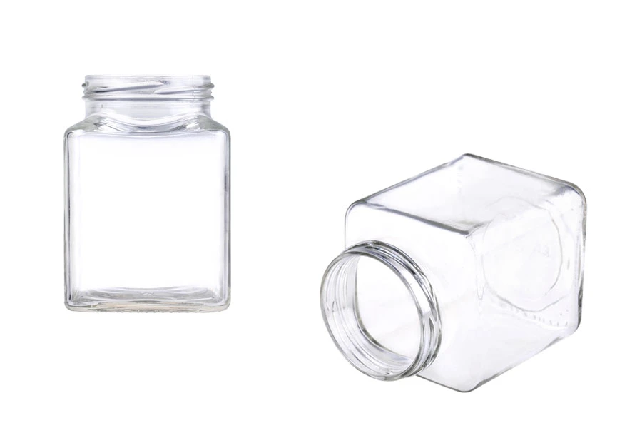 Квадратен стъклен буркан 580 ml (T.O 70) Квадратен стъклен буркан 580 ml (T.O 70)