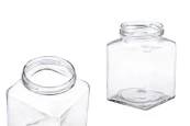 Квадратен стъклен буркан 580 ml (T.O 70) Квадратен стъклен буркан 580 ml (T.O 70)