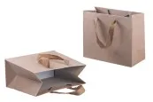 Крафт подаръчна чанта с дръжки с размери  220x100x180 мм-изображение_продукт