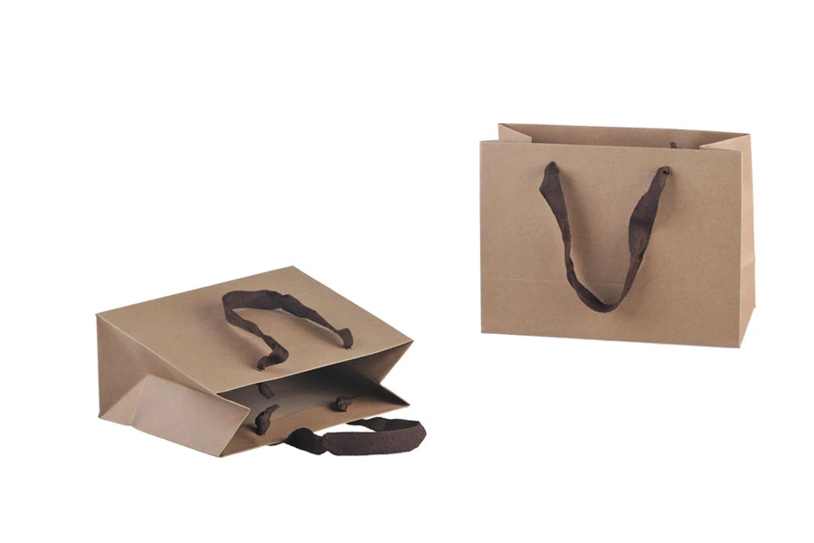 Подаръчна крафт торбичка с размери  230x100x170-изображение_група