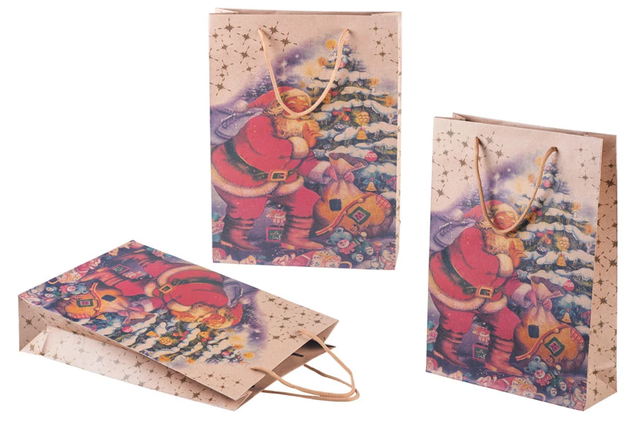 Коледни подаръчни торбички с размери  240x80x330-изображение_група