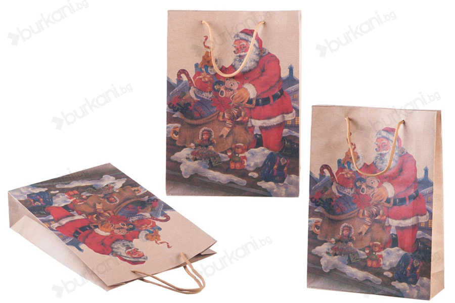 Коледни подаръчни торбички с размери  240x80x330-изображение_група