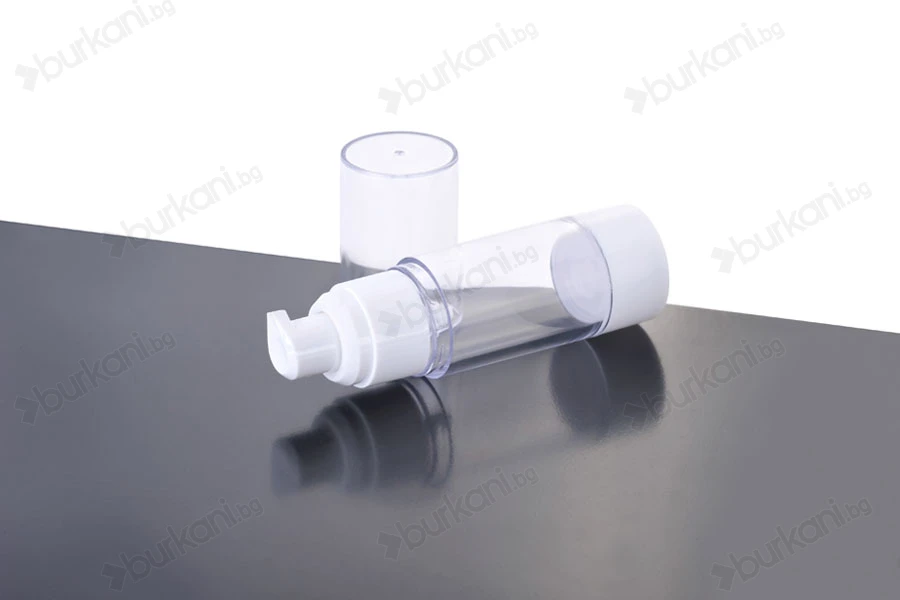 Прозрачна пластмасова опакова Airless за крем  30 ml-изображение_група