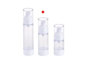 Прозрачна пластмасова опакова Airless за крем  30 ml-5