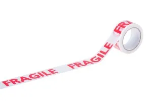 Тиксо с надпис "fragile" 48 мм ширина - 75-метрa-1
