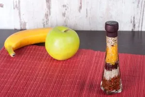 Стъклена бутилка  с различни плодове за декорация на кухнята 40x160 - 50 ml-2