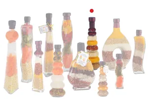 Стъклена декоративна кухненска бутилка  - 380 ml-3
