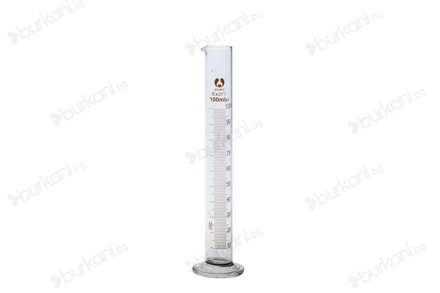 Стъклена измервателна тръба 100 ml-изображение_продукт