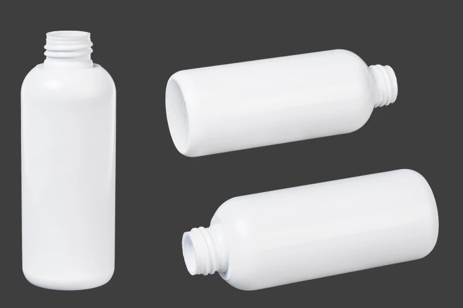 Бяла пластмасова бутилка 150 ml PP 24 Бяла пластмасова бутилка 150 ml PP 24